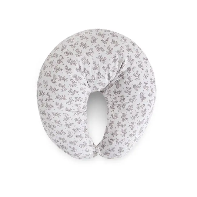 Perna pentru alaptat, Ceba Baby, Husa detasabila din bumbac, Cu puf siliconizat, 150x60x37 cm, Oeko-Tex Standard 100, Basic Hoya BYNW-709-000-743