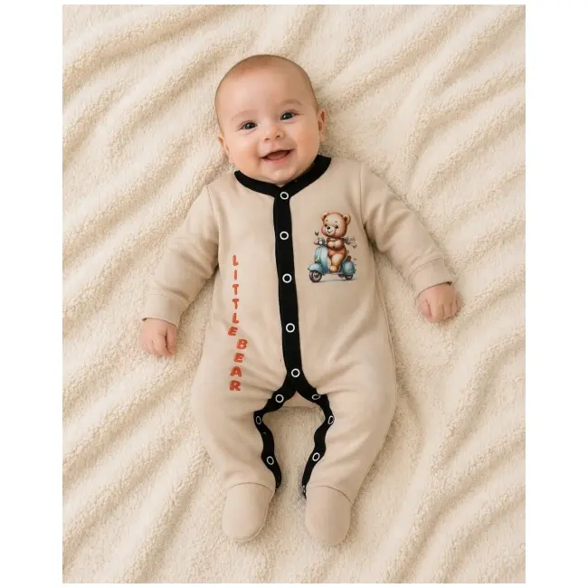 Salopeta crem cu botosei pentru bebelusi, bear bp4-20