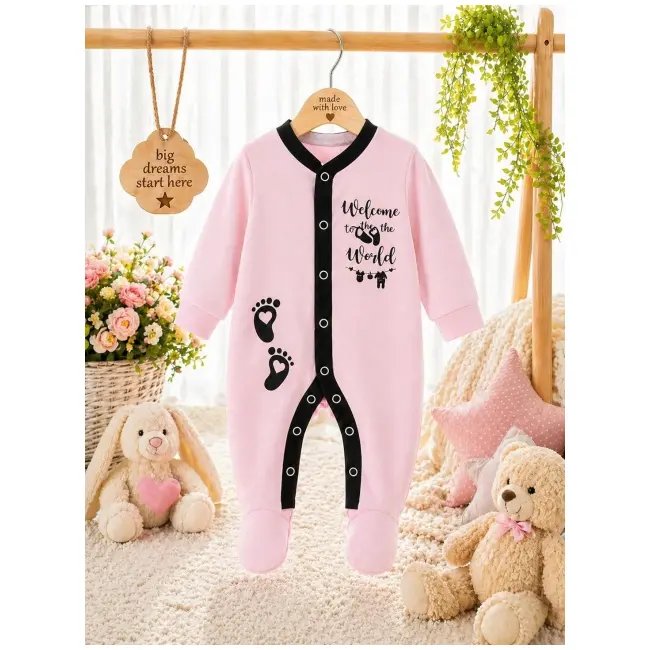 Salopeta din bumbac pentru bebelusi, little steps bp113