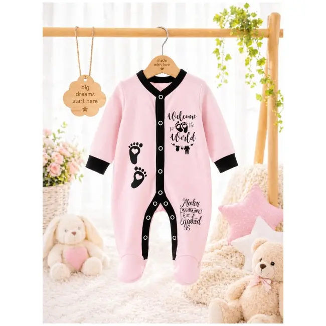 Salopeta din bumbac pentru bebelusi, little steps bp113