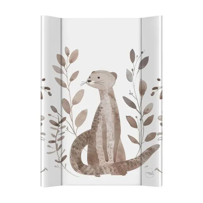 Saltea de infasat, Ceba Baby, Moale, Profilata, 50x70 cm, Pentru comode si masute de infasat, Fara BPA, Impermeabila, 0 luni+, Basic Clever Otter BYNW-102-000-786