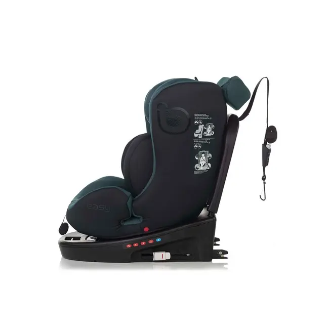Scaun auto, Be Cool, Easy I-Size, Rotire 360 grade, 40 - 150 cm, 0 - 36 kg, Cu Isofix si Centura Top Tether, Conform cu standardul european de securitate ECE R129, Be Grass BYN8420421095492