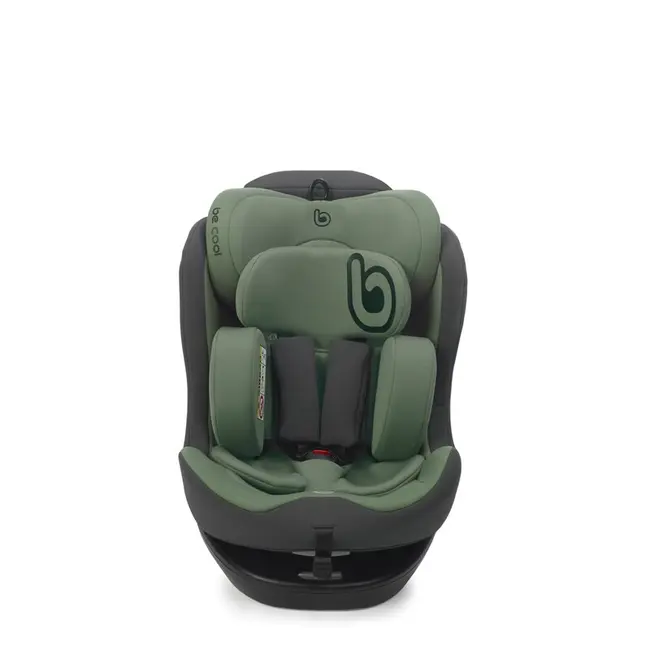 Scaun auto, Be Cool, Easy I-Size, Rotire 360 grade, 40 - 150 cm, 0 - 36 kg, Cu Isofix si Centura Top Tether, Conform cu standardul european de securitate ECE R129, Be Grass BYN8420421095492