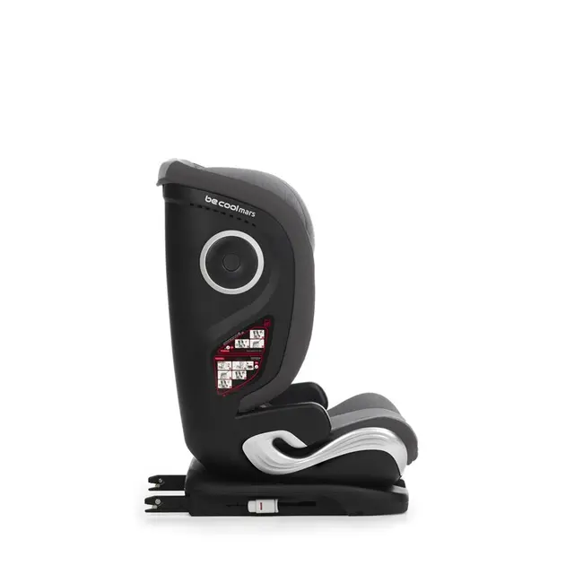 Scaun auto, Be Cool, Mars, I-Size, 100-150 cm, 4-12 ani, Cu isofix, Protectie superioara in caz de impact lateral - SPS, Cu tetiera reglabila, Conform cu standardul european de securitate ECE R129, Be Smoke BYN8420421095041