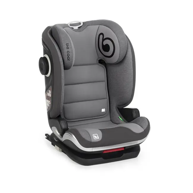 Scaun auto, Be Cool, Mars, I-Size, 100-150 cm, 4-12 ani, Cu isofix, Protectie superioara in caz de impact lateral - SPS, Cu tetiera reglabila, Conform cu standardul european de securitate ECE R129, Be Smoke BYN8420421095041