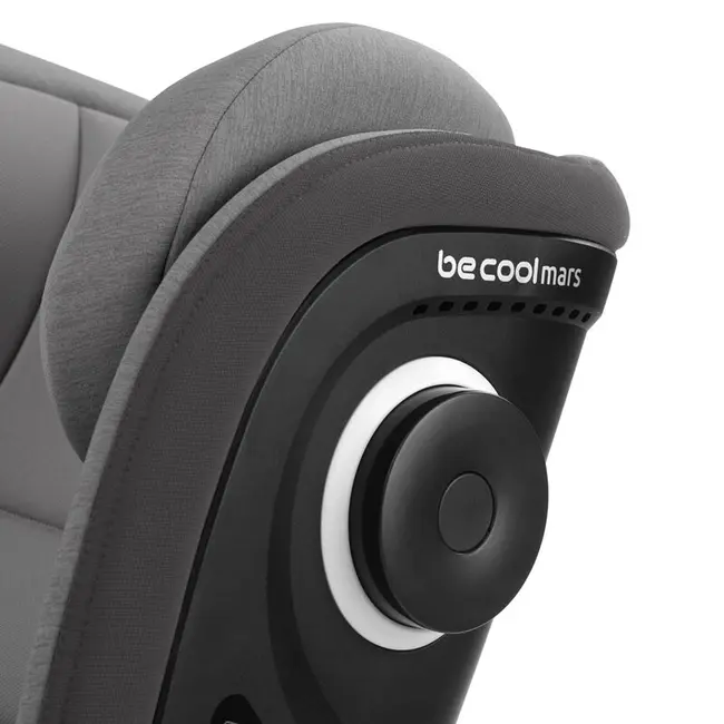 Scaun auto, Be Cool, Mars, I-Size, 100-150 cm, 4-12 ani, Cu isofix, Protectie superioara in caz de impact lateral - SPS, Cu tetiera reglabila, Conform cu standardul european de securitate ECE R129, Be Smoke BYN8420421095041