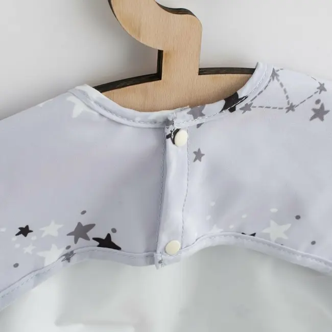 Baveta impermeabila cu maneci, New Baby, 45x36 cm, Stars BYN50137