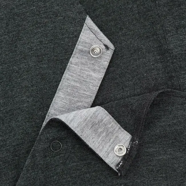 Camasa noapte maternitate si alaptare, Frida Mom, Marime universala XS-XL, Vascosa, Deschidere frontala pentru alaptare, Deschidere spate pentru nastere, Gri BYNFRIDGGYRG