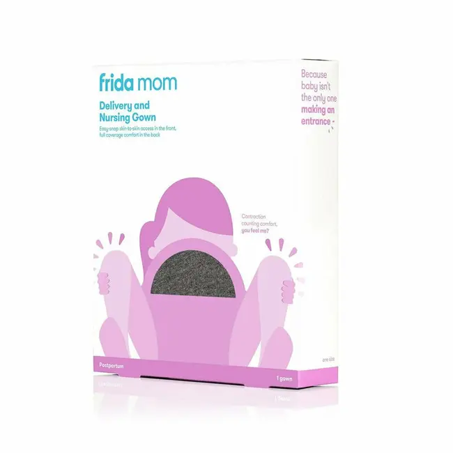 Camasa noapte maternitate si alaptare, Frida Mom, Marime universala XS-XL, Vascosa, Deschidere frontala pentru alaptare, Deschidere spate pentru nastere, Gri BYNFRIDGGYRG