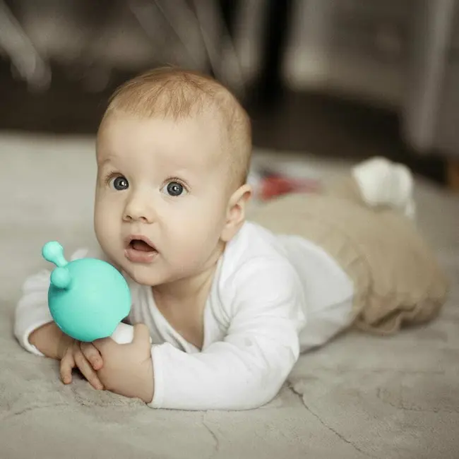 Jucarie de dentitie, Bocioland, Ciupercuta, BPA Free, 0 luni+, Mint BYNBL801