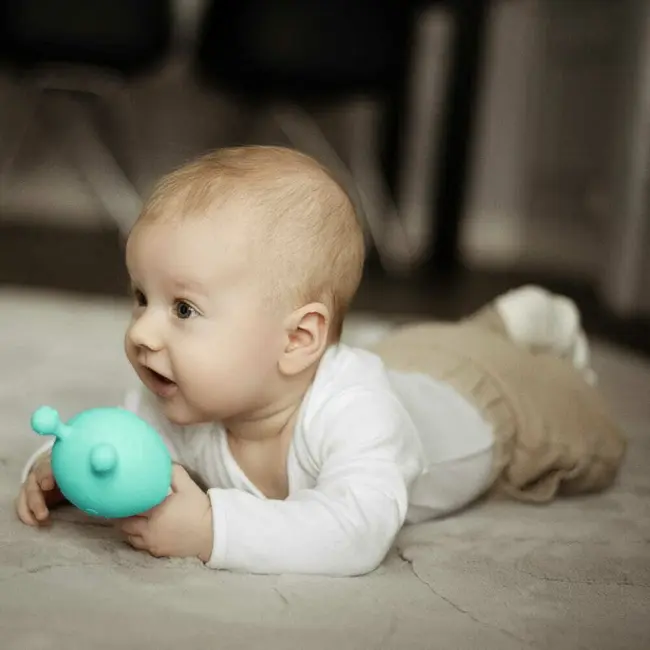 Jucarie de dentitie, Bocioland, Ciupercuta, BPA Free, 0 luni+, Mint BYNBL801