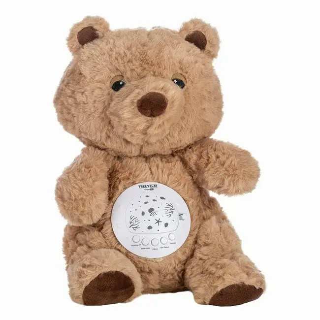 Jucarie multifuncionala, Cu proiector muzical, Free2Play, Din plus, Cu 7 modele de proiectie, Cu sunete si melodii, Bear BYN86557