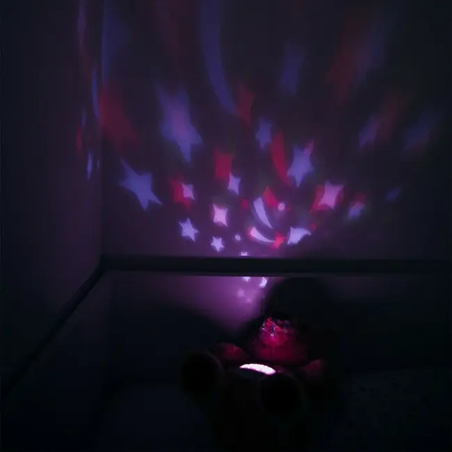 Jucarie multifuncionala, Cu proiector muzical, Free2Play, Din plus, Cu 7 modele de proiectie, Cu sunete si melodii, Bear BYN86557