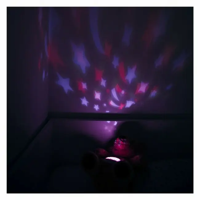 Jucarie multifuncionala, Cu proiector muzical, Free2Play, Din plus, Cu 7 modele de proiectie, Cu sunete si melodii, Bear BYN86557