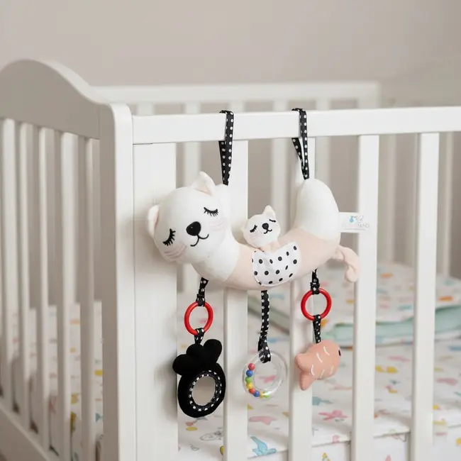 Jucarie pentru patut si carucior, Bocioland, Multifunctionala, Kitten BYNBL237