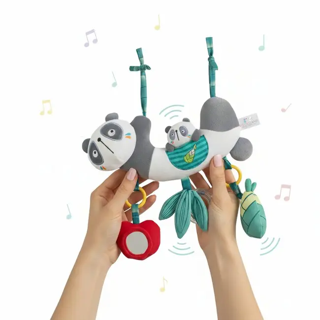 Jucarie pentru patut si carucior, Bocioland, Multifunctionala, Panda Bear BYNBL236