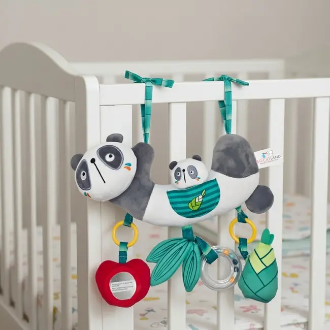 Jucarie pentru patut si carucior, Bocioland, Multifunctionala, Panda Bear BYNBL236