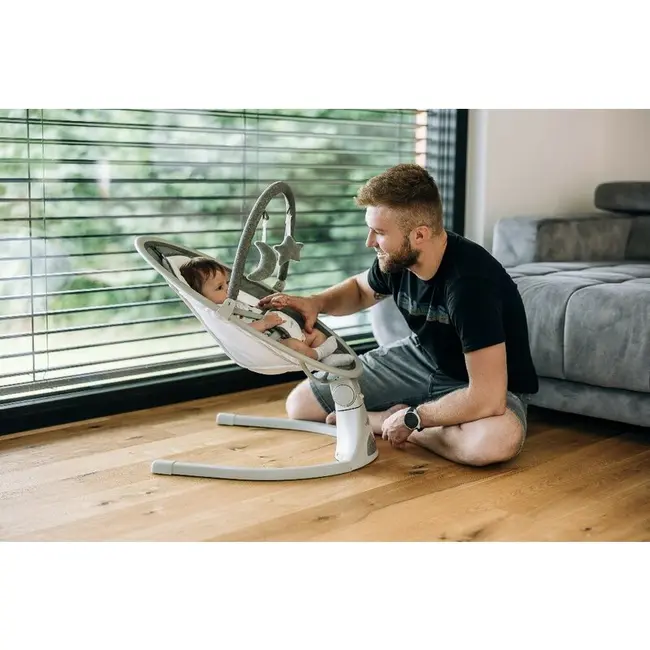 Leagan balansoar, FreeOn, Elite, Cu 12 melodii, 5 viteze de balansare si 3 pozitii de reglare a spatarului, Grey BYN84898