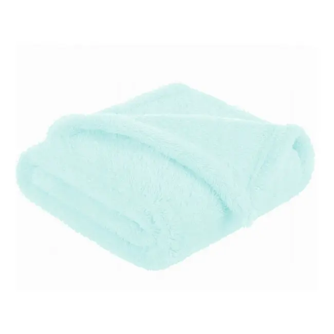 Paturica pufoasa, MimiNu, Pentru copii, Din fleece, 75 x 100 cm, Mint BYN6426972031851