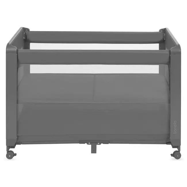 Patut multifunctional, Lionelo, Patty, 5 in 1, 0- 36 luni, Co-sleeper, Tarc de joaca, Patut de calatorie, Laterala rabatabila, 2 trepte reglare saltea, Roti, Husa transport inclusa, Gri BYNLO-PATTY_GREY_GRAPHITE