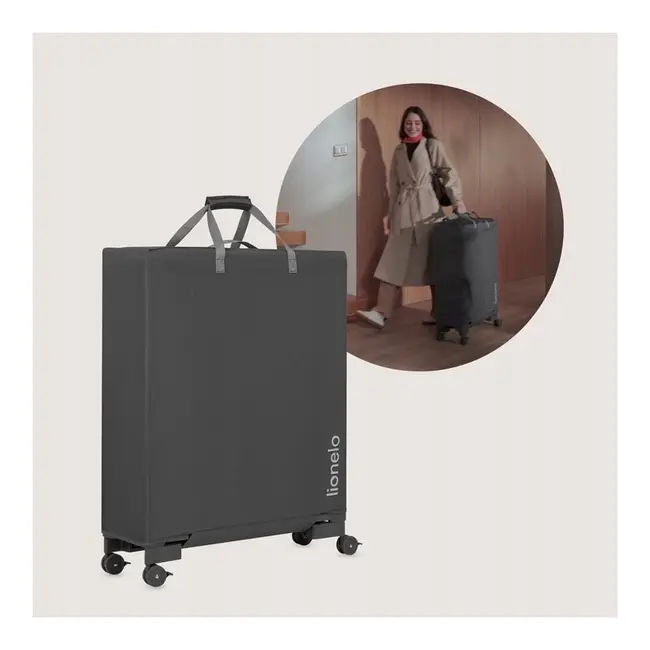 Patut multifunctional, Lionelo, Patty, 5 in 1, 0- 36 luni, Co-sleeper, Tarc de joaca, Patut de calatorie, Laterala rabatabila, 2 trepte reglare saltea, Roti, Husa transport inclusa, Gri BYNLO-PATTY_GREY_GRAPHITE