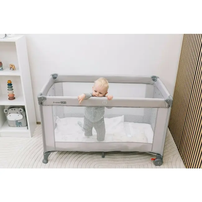 Patut pliant, FreeON, Nap, Cu un nivel, 120x60 cm, Grey BYN83020