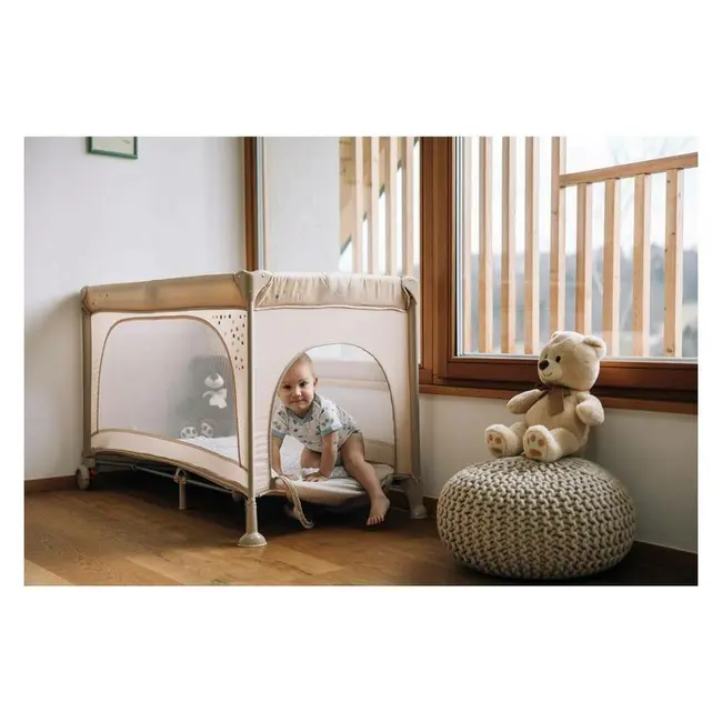 Patut pliant, FreeON, Nook, Cu un nivel, 120x60 cm, Beige BYN83044