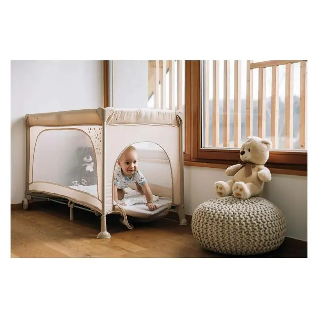 Patut pliant, FreeON, Nook, Cu un nivel, 120x60 cm, Beige BYN83044