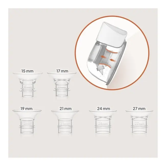 Pompa de san, Lionelo, Fidi Free Lumi, Portabila, Cu accesorii, Hands-free, 9 functii de masaj, Functie iluminare pentru noapte, Fara BPA, Autonomie 3 h, Capacitate 180 ml, Alb BYNLOC-FIDI_FREE_LUMI_WHITE_NATURAL