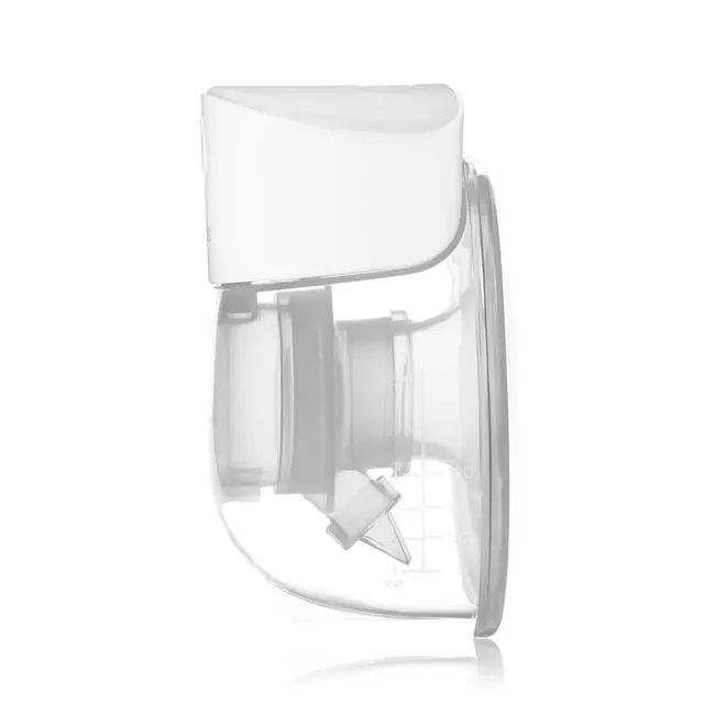 Pompa de san, Lionelo, Fidi Free Lumi, Portabila, Cu accesorii, Hands-free, 9 functii de masaj, Functie iluminare pentru noapte, Fara BPA, Autonomie 3 h, Capacitate 180 ml, Alb BYNLOC-FIDI_FREE_LUMI_WHITE_NATURAL