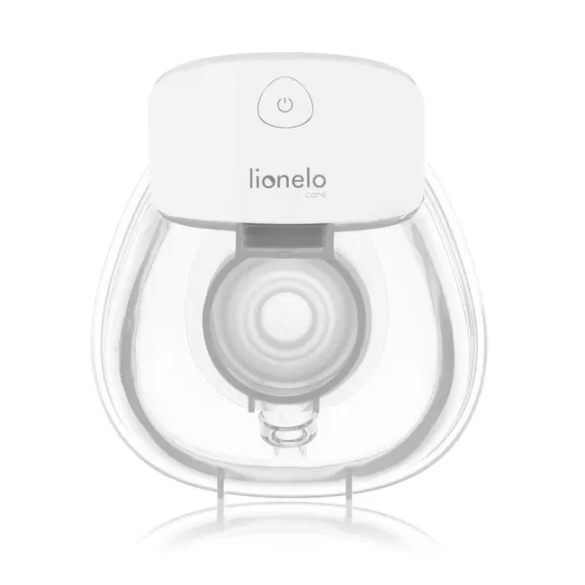 Pompa de san, Lionelo, Fidi Free Lumi, Portabila, Cu accesorii, Hands-free, 9 functii de masaj, Functie iluminare pentru noapte, Fara BPA, Autonomie 3 h, Capacitate 180 ml, Alb BYNLOC-FIDI_FREE_LUMI_WHITE_NATURAL