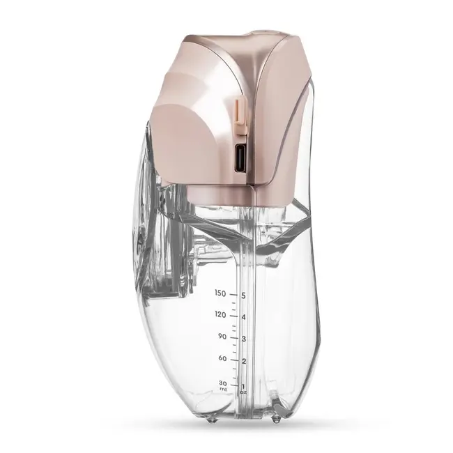 Pompa de san, Lionelo, Fidi Free Slim, Portabila, Cu accesorii, Hands-free, Trifazata, Panou control, Autonomie pana la 3 h, 9 functii de masaj, Silentioasa- 40 db, Capacitate 150 ml, Roz BYNLOC-FIDI_FREE_SLIM