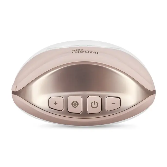 Pompa de san, Lionelo, Fidi Free Slim, Portabila, Cu accesorii, Hands-free, Trifazata, Panou control, Autonomie pana la 3 h, 9 functii de masaj, Silentioasa- 40 db, Capacitate 150 ml, Roz BYNLOC-FIDI_FREE_SLIM