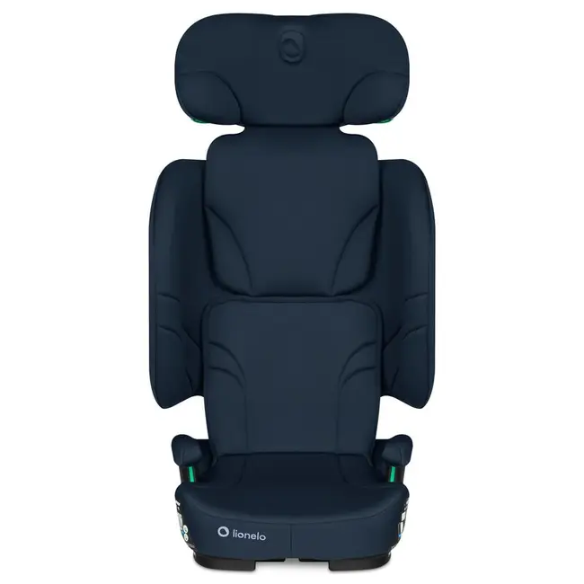 Scaun auto pliabil, Lionelo, Orin, i-Size, 100-150 cm, Tetiera reglabila in 14 pozitii, Spatar in 4 pozitii, Isofix+Top Tether, Sezut ergonomic, Husa transport, Suport sticla, Albastru BYNLO-ORIN_I-SIZE_BLUE_NAVY