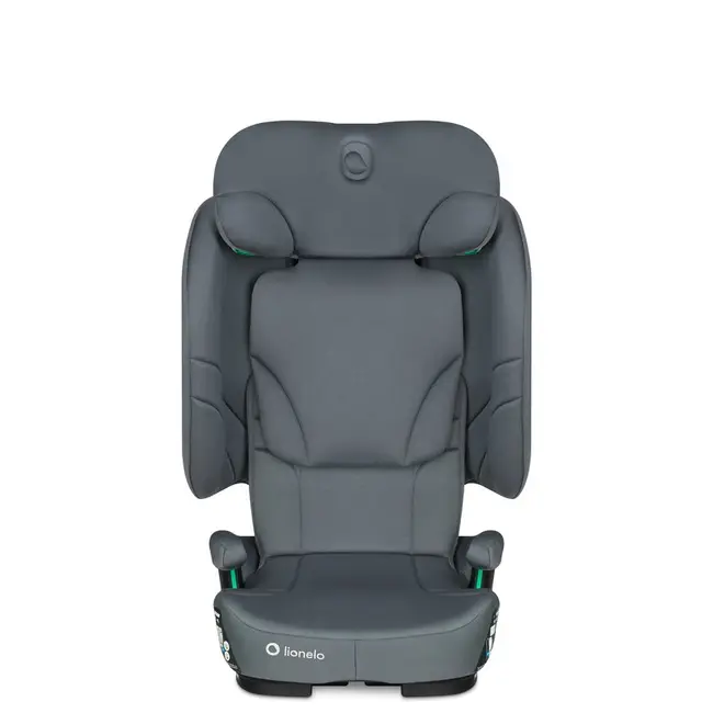Scaun auto pliabil, Lionelo, Orin, i-Size, 100-150 cm, Tetiera reglabila in 14 pozitii, Spatar in 4 pozitii, Isofix+Top Tether, Sezut ergonomic, Husa transport, Suport sticla, Gri Grafit BYNLO-ORIN_I-SIZE_GREY_GRAPHITE