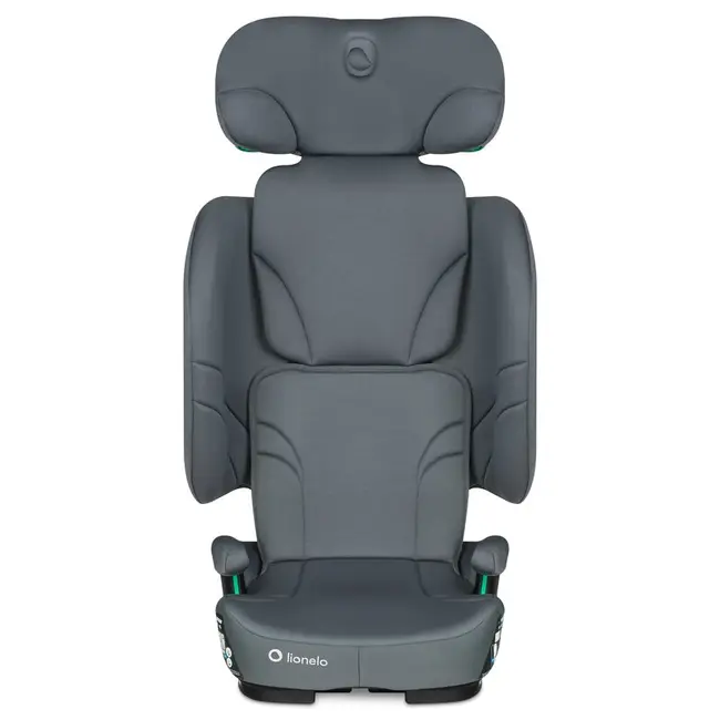 Scaun auto pliabil, Lionelo, Orin, i-Size, 100-150 cm, Tetiera reglabila in 14 pozitii, Spatar in 4 pozitii, Isofix+Top Tether, Sezut ergonomic, Husa transport, Suport sticla, Gri Grafit BYNLO-ORIN_I-SIZE_GREY_GRAPHITE