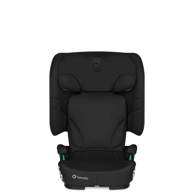 Scaun auto pliabil, Lionelo, Orin, i-Size, 100-150 cm, Tetiera reglabila in 14 pozitii, Spatar in 4 pozitii, Isofix+Top Tether, Sezut ergonomic, Husa transport, Suport sticla, Negru Carbon BYNLO-ORIN_I-SIZE_BLACK_CARBON
