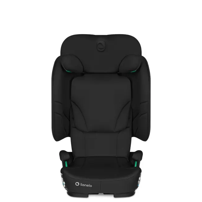 Scaun auto pliabil, Lionelo, Orin, i-Size, 100-150 cm, Tetiera reglabila in 14 pozitii, Spatar in 4 pozitii, Isofix+Top Tether, Sezut ergonomic, Husa transport, Suport sticla, Negru Carbon BYNLO-ORIN_I-SIZE_BLACK_CARBON