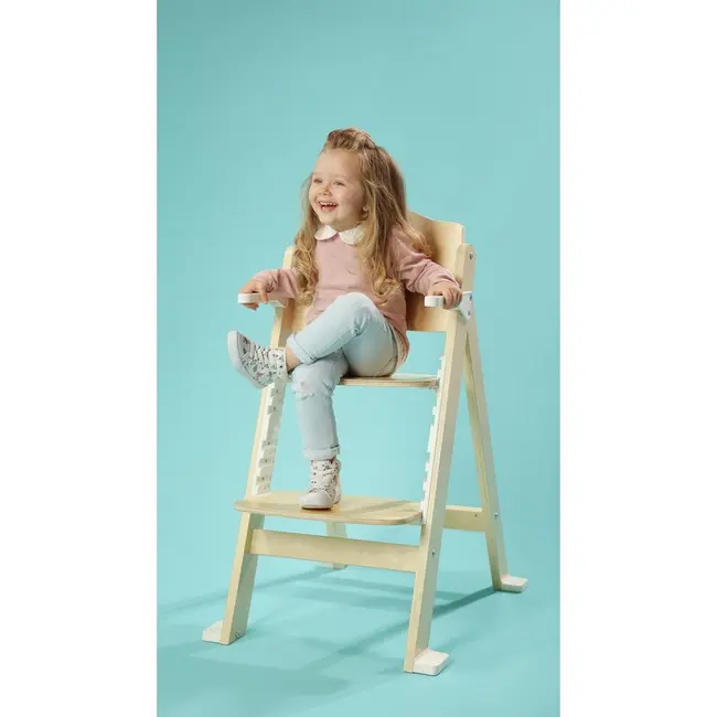 Scaun de masa, Lionelo, Floris, 3 in 1, Din Lemn, Transformabil, Reglabil pe inaltime in 4 pozitii, Suport picioare- 4 pozitii, 6 luni- 12 ani, Sustine 40 kg, Bej BYNLO-FLORIS_BEIGE_NATURAL