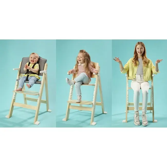 Scaun de masa, Lionelo, Floris, 3 in 1, Din Lemn, Transformabil, Reglabil pe inaltime in 4 pozitii, Suport picioare- 4 pozitii, 6 luni- 12 ani, Sustine 40 kg, Bej BYNLO-FLORIS_BEIGE_NATURAL