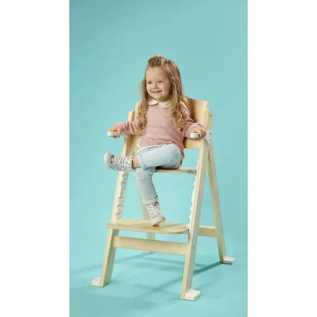 Scaun de masa, Lionelo, Floris, 3 in 1, Din Lemn, Transformabil, Reglabil pe inaltime in 4 pozitii, Suport picioare- 4 pozitii, 6 luni- 12 ani, Sustine 40 kg, Bej BYNLO-FLORIS_BEIGE_NATURAL