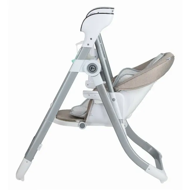 Scaun de masa si balansoar, FreeON, Oli Deluxe, 2 in 1, Transformabil, Multifunctional, Cu melodii de leagan, 0 luni+, Beige BYN82443