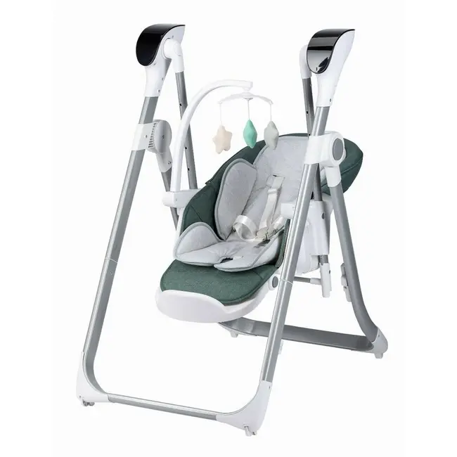 Scaun de masa si balansoar, FreeON, Oli Deluxe, 2 in 1, Transformabil, Multifunctional, Cu melodii de leagan, 0 luni+, Pistachio BYN82436