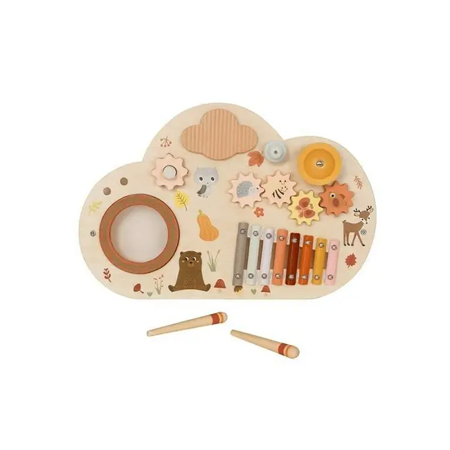 Tablita cu activitati, Baby Mix, Cu animale, Din lemn BYN58988