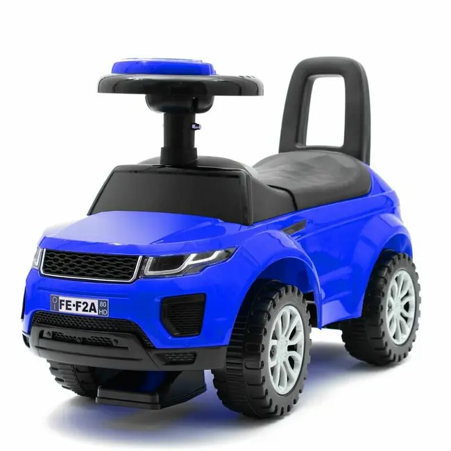 Vehicul ride-on, Baby Mix, SUV, Pana la 27 kg, Cu spatiu de depozitare, Cu melodii, 12-36 luni, Blue BYN44410