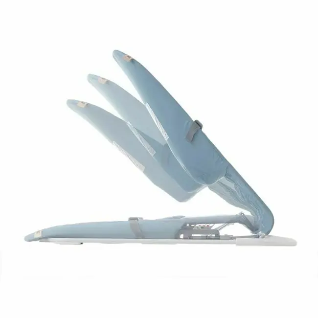 Balansoar, Jane, Baluu, Pliabil, Cu bara de jucarii si spatar reglabil in 3 pozitii, Conform cu standardul european de siguranta EN 12790:2023, Mist BYN8420421091593