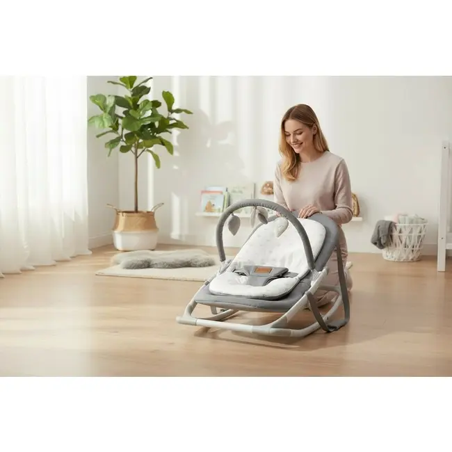 Balansoar, Jane, Fold, Pliabil, Bara de jucarii si spatar reglabil, Conform cu standardul european de siguranta EN 12790:2023, Mist BYN8420421088494