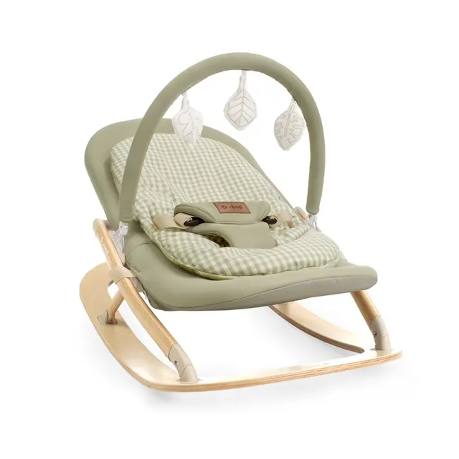 Balansoar, Jane, Kalm, Pliabil, Cu bara de jucarii si spatar reglabil, Cu baza din lemn, Conform cu standardul european de siguranta EN 12790:2023, Sage BYN8420421095065