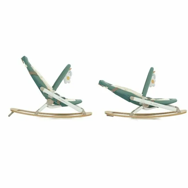 Balansoar, Jane, Kalm, Pliabil, Cu bara de jucarii si spatar reglabil, Cu baza din lemn, Conform cu standardul european de siguranta EN 12790:2023, Sage BYN8420421095065