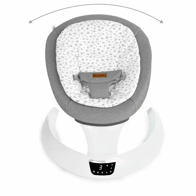 Balansoar electric, Jane, Moon, Cu 5 trepte de viteza, Timer, 12 melodii si 5 sunete ale naturii, Conform cu standardul european EN 12790:2023, Mist BYN8420421091616